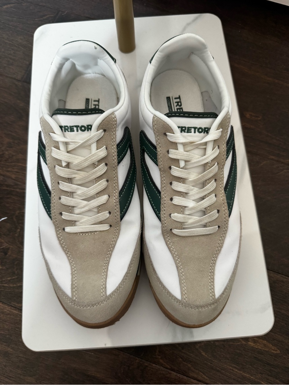 👟 Tretorn Rawlins 2.0 Sneakers – White/Green/Suede - Picture 2 of 6